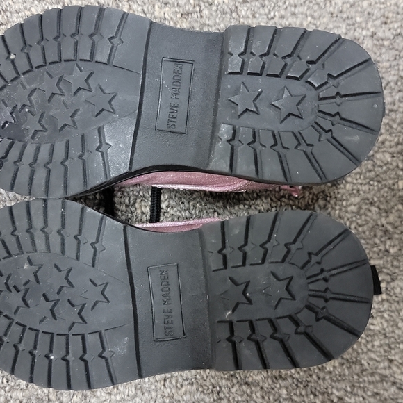 Steve Madden Pink Combat Boots - Picture 4 of 4